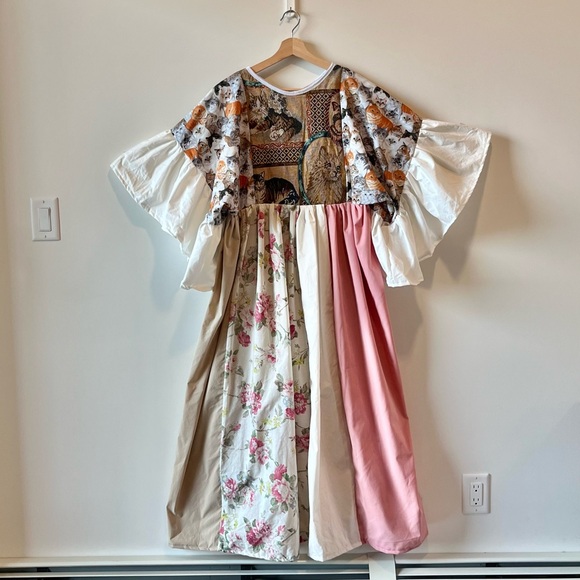 Cats “Moonlit Meow” Handmade Quilted Jasmine Dress | SKU 11165 - Picture 3 of 16